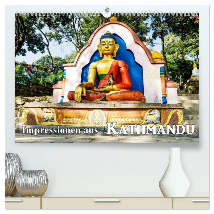 Produktbild: Impressionen aus Kathmandu (hochwertiger Premium Wandkalender 2026 DIN A2 quer), Kunstdruck in Hochglanz