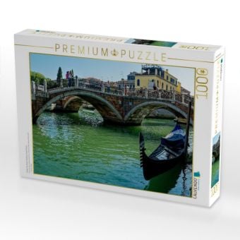 Produktbild: CALVENDO Puzzle Ponte Tre Ponti, Sestiere Santa Croce | 1000 Teile Lege-Gr&ouml;&szlig;e 64x48cm Foto-Puzzle f&uuml;r gl&uuml;ckliche Stunden