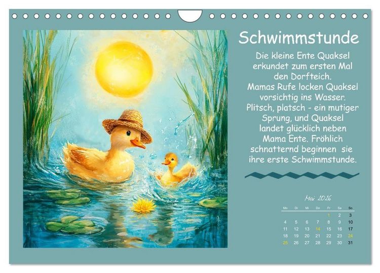 Produktbild: Kleine Tiere - Lustige Abenteuer (Wandkalender 2026 DIN A4 quer), CALVENDO Monatskalender