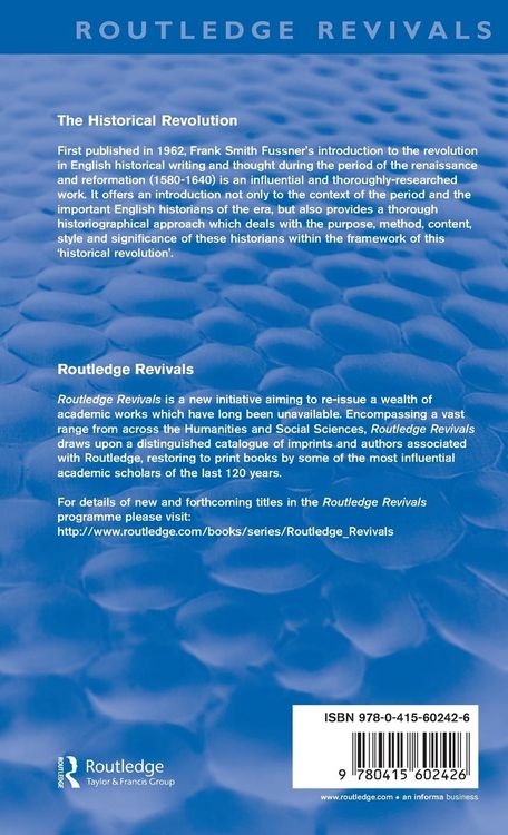 Produktbild: The Historical Revolution (Routledge Revivals)