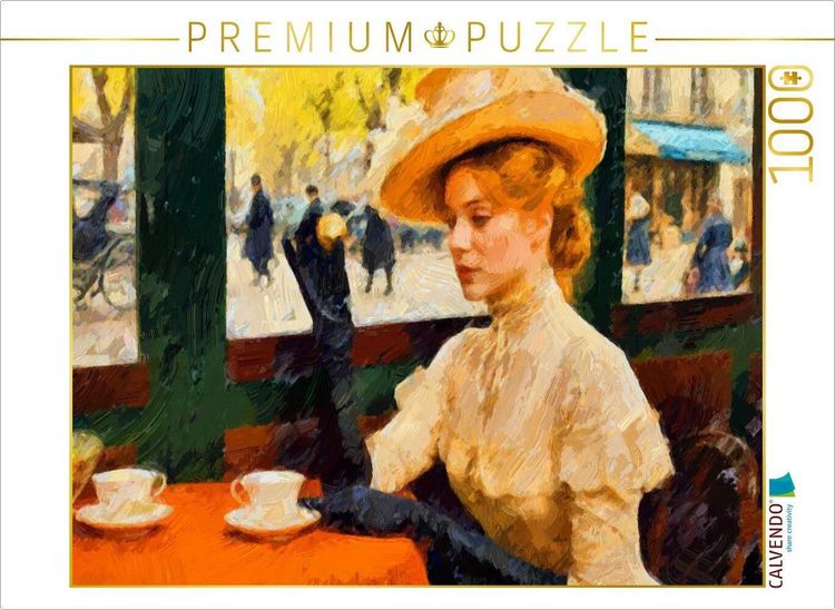 Produktbild: CALVENDO Puzzle T&auml;nzerinnen waren ein beliebtes Motiv f&uuml;r Edgar Degas, aber auch diese elegante Dame h&auml;tte ihn als Motiv gereizt. | 1000 Teile Lege-Gr&ouml;&szlig;e 64x48cm Foto-Puzzle f&uuml;r gl&uuml;ckliche Stunden