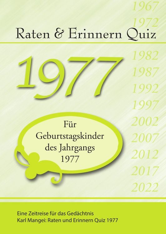 Produktbild: Raten und Erinnern Quiz 1977
