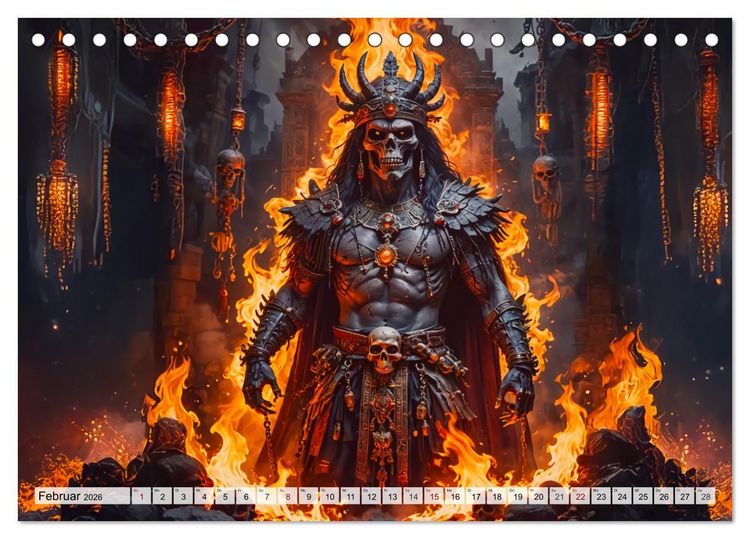 Produktbild: Inka-Mythologie - G&ouml;tter, Helden und Monster (Tischkalender 2026 DIN A5 quer), CALVENDO Monatskalender