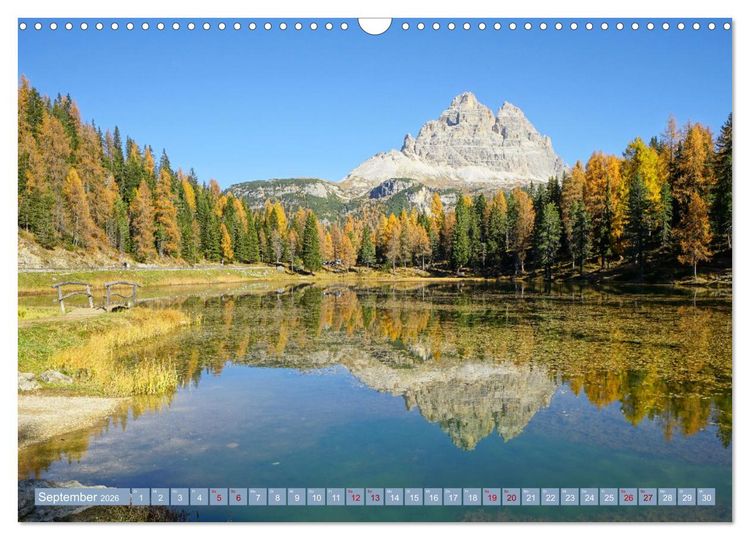 Produktbild: Bergseen zum Tr&auml;umen (Wandkalender 2026 DIN A3 quer), CALVENDO Monatskalender