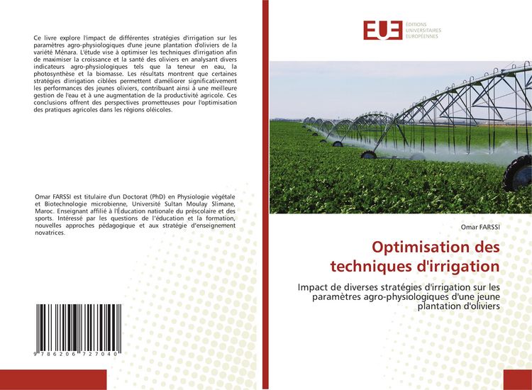 Produktbild: Optimisation des techniques d'irrigation