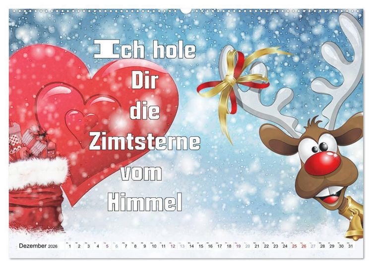 Produktbild: Spruchkalender - frech und bunt (Wandkalender 2026 DIN A2 quer), CALVENDO Monatskalender
