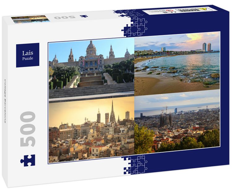 Produktbild: Lais Puzzle Collage Barcelona 500 Teile