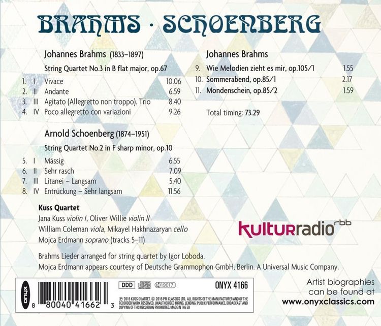 Produktbild: Streichquartett 3 op.67/Sommerabend/Mondensch