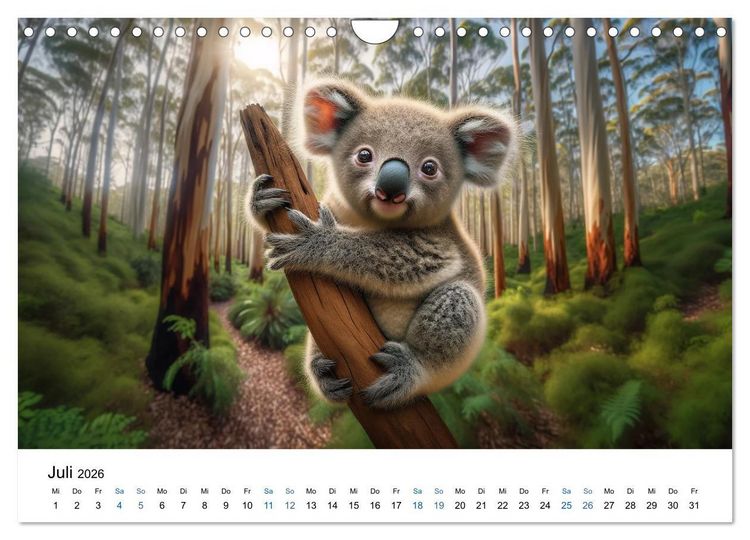 Produktbild: Baby-Tiere (Wandkalender 2026 DIN A4 quer), CALVENDO Monatskalender