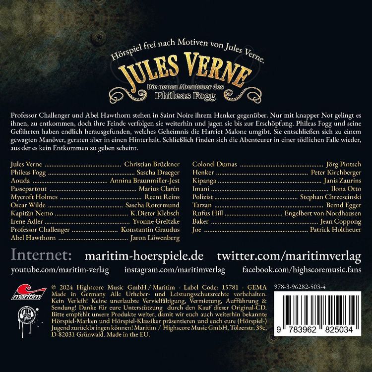 Produktbild: Die neuen Abenteuer des Phileas Fogg - Im Land der tausend Gefahren,1 Audio-CD