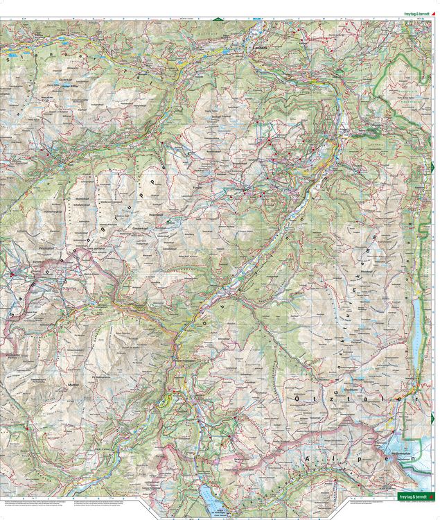 Produktbild: Freytag & berndt Wanderkarte WK 254 Landeck - Reschenpass, Paznaun - Samnaungruppe 1:50.000