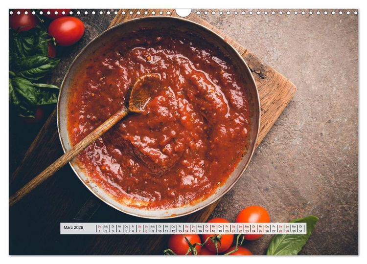 Produktbild: Mediterrane K&uuml;che - Gesund & Lecker (Wandkalender 2026 DIN A3 quer), CALVENDO Monatskalender