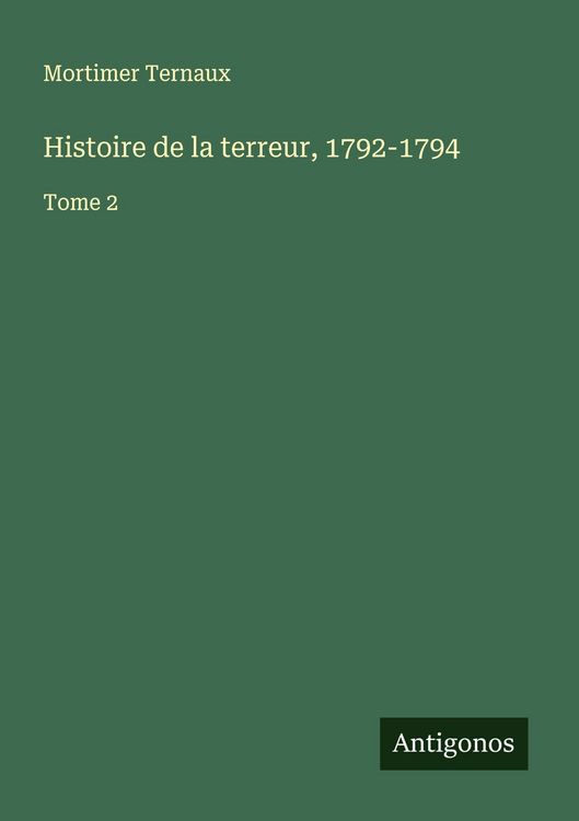 Produktbild: Histoire de la terreur, 1792-1794
