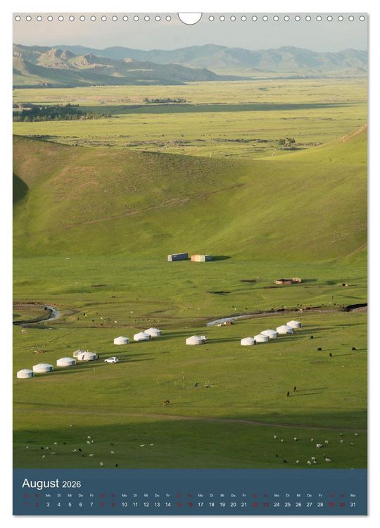 Produktbild: Mongolei - Mensch, Natur und Religion im Einklang (Wandkalender 2026 DIN A3 hoch), CALVENDO Monatskalender