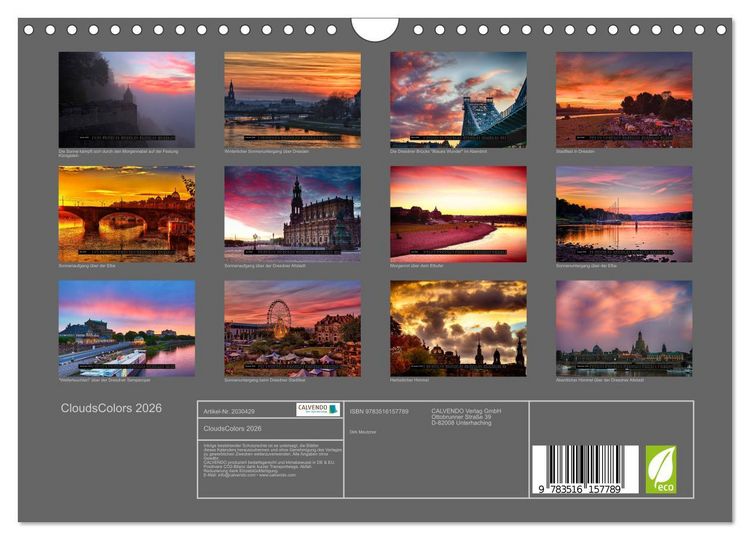 Produktbild: CloudsColors 2026 (Wandkalender 2026 DIN A4 quer), CALVENDO Monatskalender