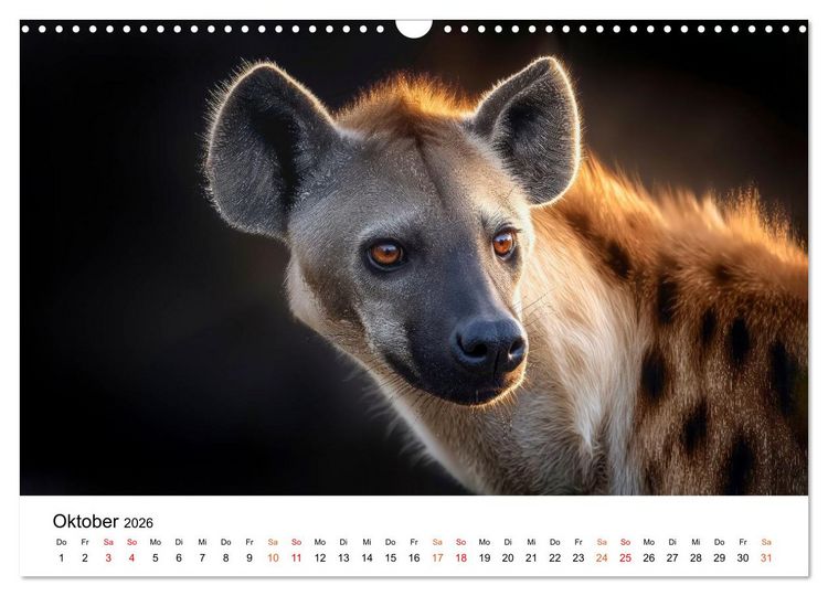 Produktbild: Hy&auml;nen - Afrikas geheimnisvolle J&auml;ger (Wandkalender 2026 DIN A3 quer), CALVENDO Monatskalender