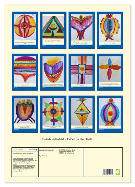 Produktbild: Ur-Verbundenheit - Bilder f&uuml;r die Seele (Wandkalender 2026 DIN A2 hoch), CALVENDO Monatskalender