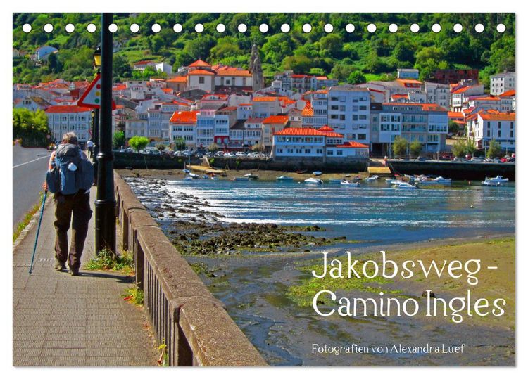 Produktbild: Jakobsweg - Camino Ingles (Tischkalender 2026 DIN A5 quer), CALVENDO Monatskalender