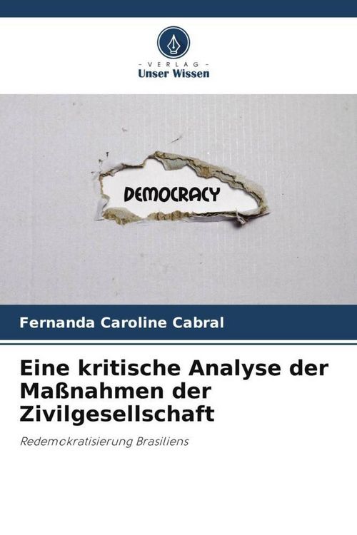 Produktbild: Eine kritische Analyse der Ma&szlig;nahmen der Zivilgesellschaft