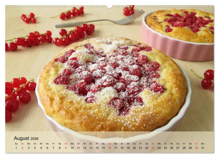 Produktbild: Mug Cakes, Minigugel, Tartelettes und andere kleine Kuchen (hochwertiger Premium Wandkalender 2026 DIN A2 quer), Kunstdruck in Hochglanz