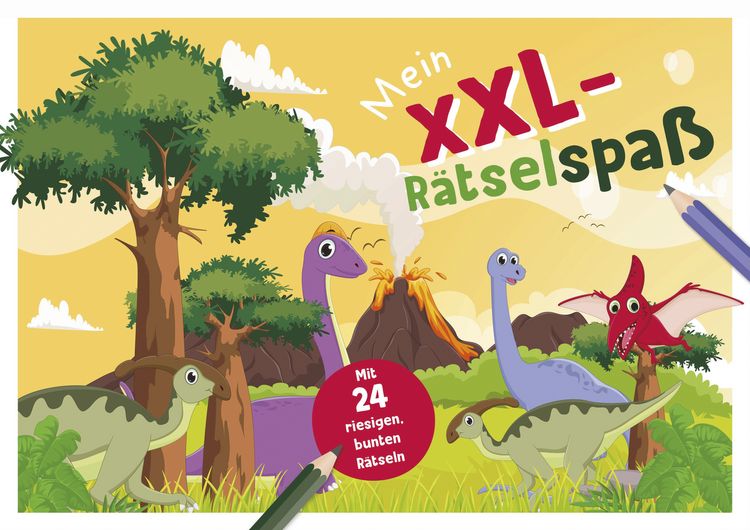 Produktbild: Mein XXL-R&auml;tselblock Dinosaurier