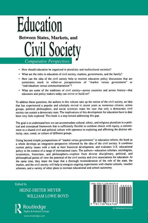 Produktbild: Education Between State, Markets, and Civil Society