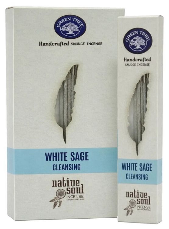 Produktbild: Green Tree Native Soul Smudge Incense "White Sage Cleansing" 15gr. (8 Sticks)