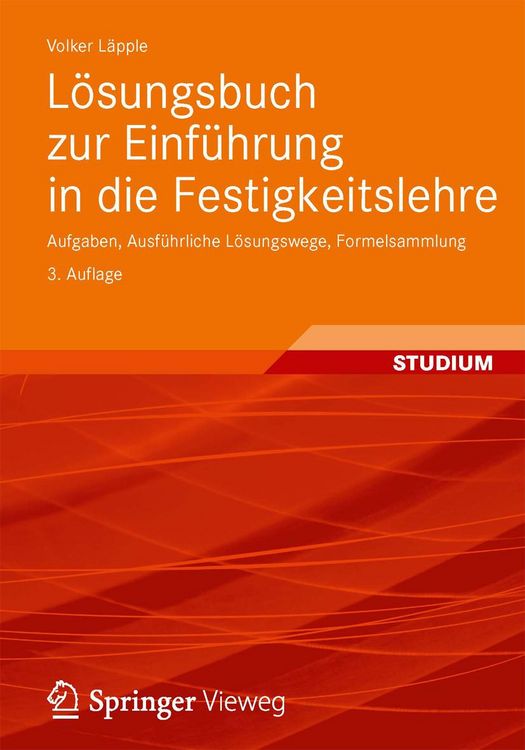 Produktbild: L&ouml;sungsbuch zur Einf&uuml;hrung in die Festigkeitslehre