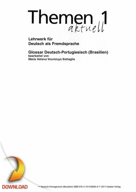 Produktbild: Themen aktuell 1. Glossar Deutsch-Portugiesisch (Brasilianisch)