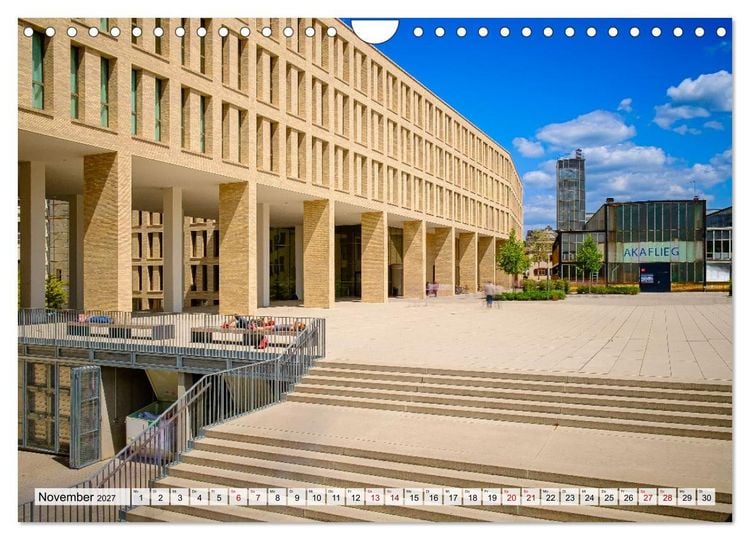 Produktbild: Ein Blick auf Darmstadt in Farbe (Wandkalender 2027 DIN A4 quer), CALVENDO Monatskalender
