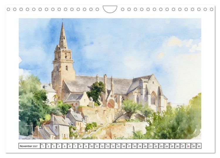 Produktbild: Highlights der Bretagne (Wandkalender 2027 DIN A4 quer), CALVENDO Monatskalender