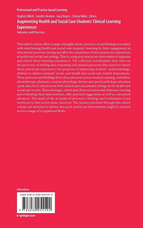 Produktbild: Augmenting Health and Social Care Students&rsquo; Clinical Learning Experiences