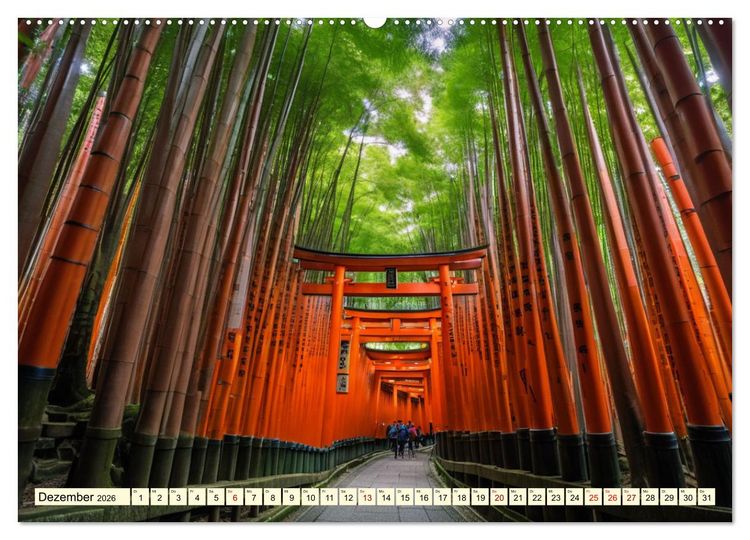 Produktbild: Typisch Japanisch (hochwertiger Premium Wandkalender 2026 DIN A2 quer), Kunstdruck in Hochglanz