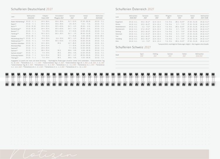 Produktbild: rido/id&eacute; 7036311017 Querterminbuch Premium Young Line 2027 "Moon" 297&times;105 mm, Papier