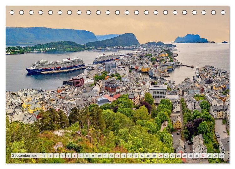 Produktbild: Vom Nordkap zum S&uuml;dkap (Tischkalender 2026 DIN A5 quer), CALVENDO Monatskalender
