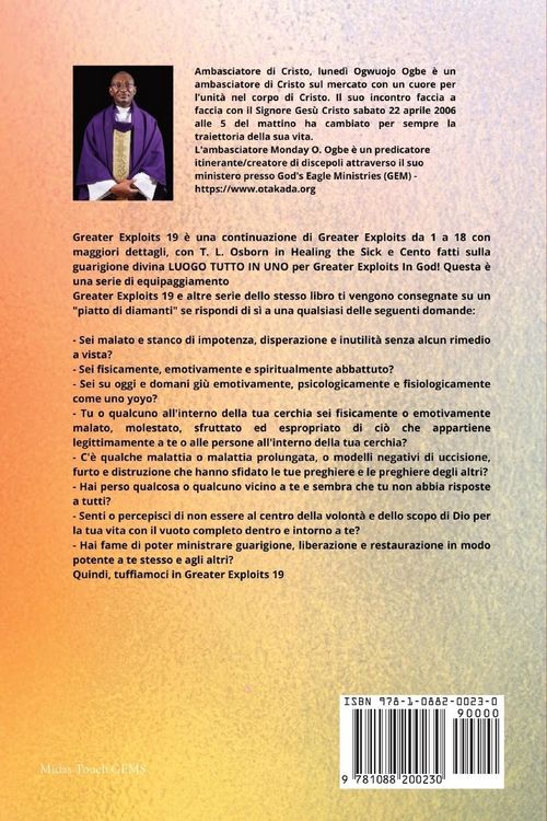 Produktbild: Grandi imprese - 19 Con - TL Osborn In Healing the Sick e cento fatti sulla guarigione divina..