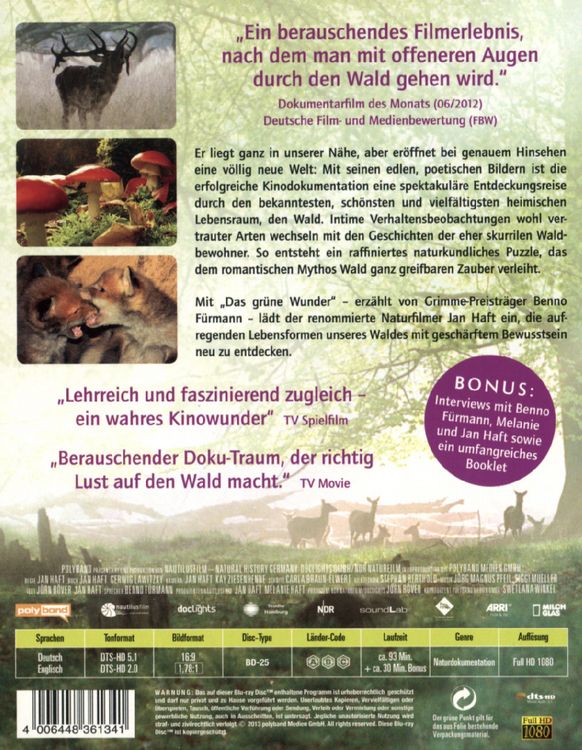 Produktbild: Das gr&uuml;ne Wunder - Unser Wald