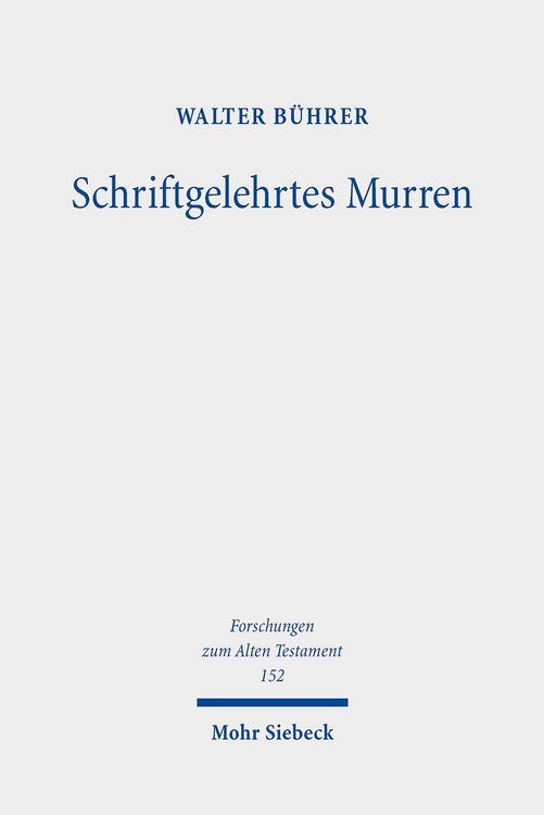 Produktbild: Schriftgelehrtes Murren