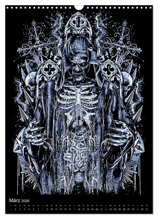 Produktbild: BLOODBOY/FEAR ILLUSTRATION (Wandkalender 2026 DIN A3 hoch), CALVENDO Monatskalender