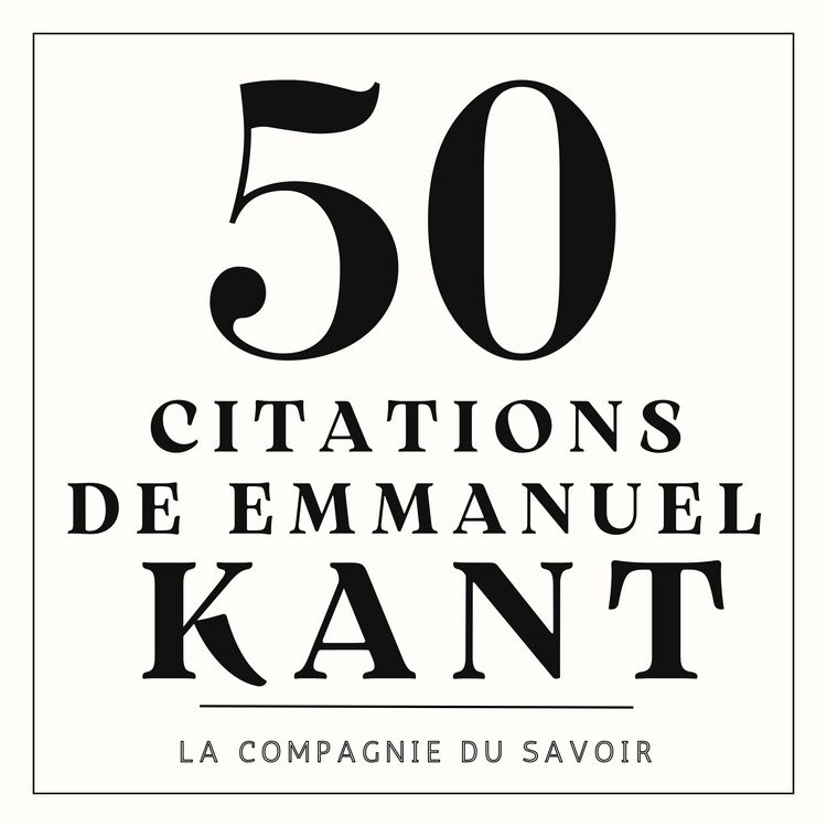 Produktbild: 50 citations de Emmanuel Kant