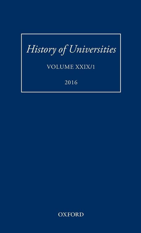 Produktbild: HISTORY OF UNIVERSITIES VOL 29/1 HOU C