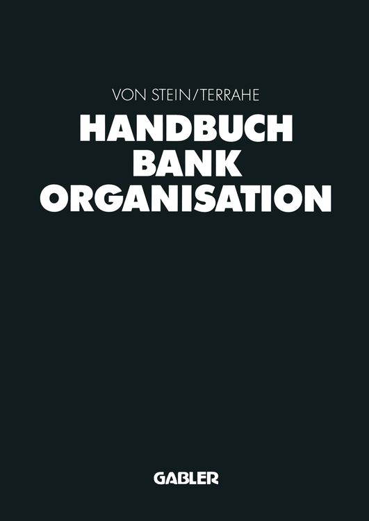 Produktbild: Handbuch Bankorganisation