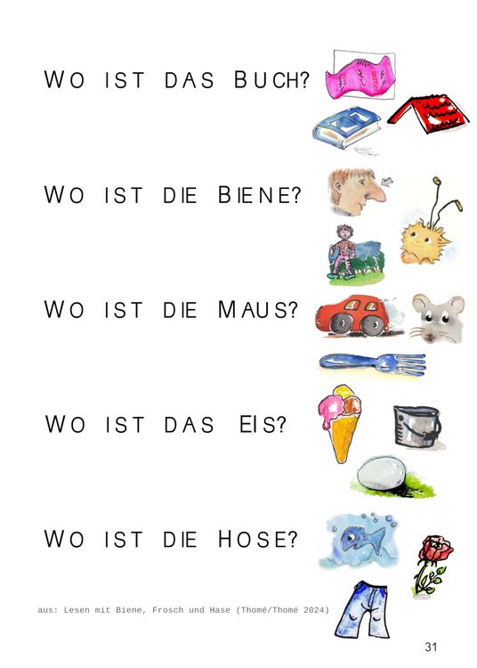 Produktbild: Lesen mit Biene, Frosch und Hase