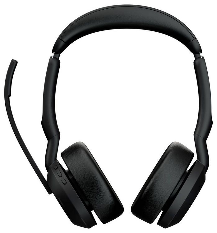 Produktbild: Jabra Evolve2 55 Link 380/390a UC Stereo On Ear Headset Bluetooth&reg; Stereo Schwarz Mikrofon-Rauschunterdr&uuml;ckung, Noise Cancelling Computer