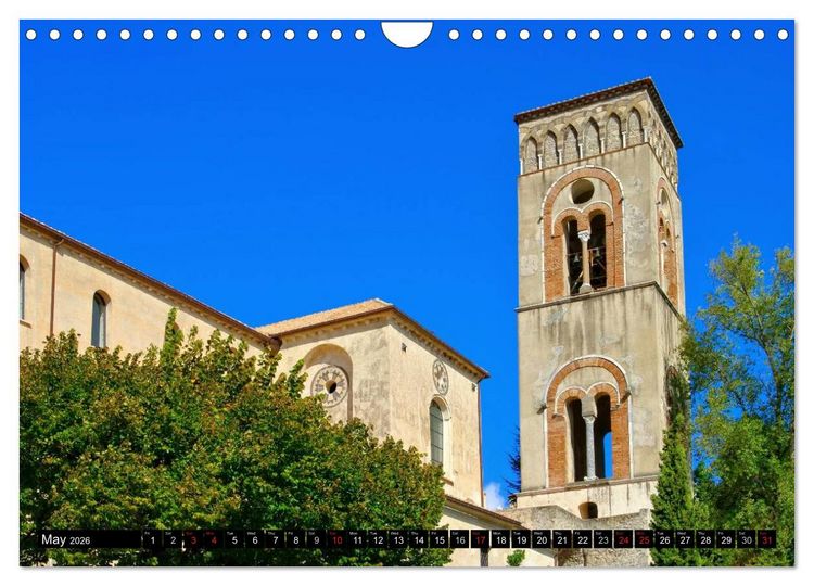 Produktbild: Amalfi Coast and Campania (Wall Calendar 2026 DIN A4 landscape), CALVENDO 12 Month Wall Calendar