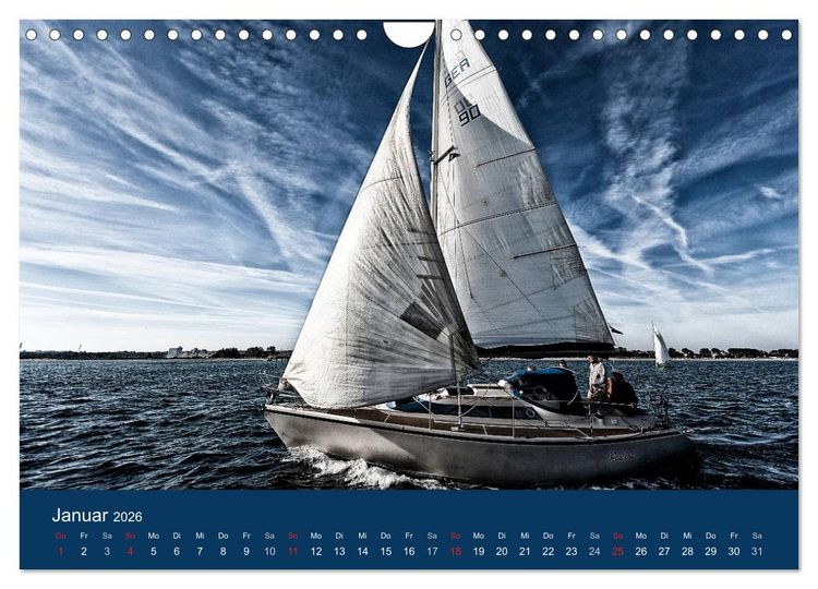 Produktbild: Segelregatta (Wandkalender 2026 DIN A4 quer), CALVENDO Monatskalender