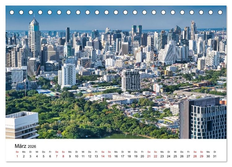 Produktbild: Bangkok das traumhafte Reiseziel (Tischkalender 2026 DIN A5 quer), CALVENDO Monatskalender