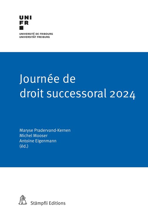 Produktbild: Journ&eacute;e de droit successoral 2024