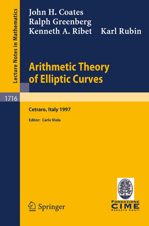 Produktbild: Arithmetic Theory of Elliptic Curves