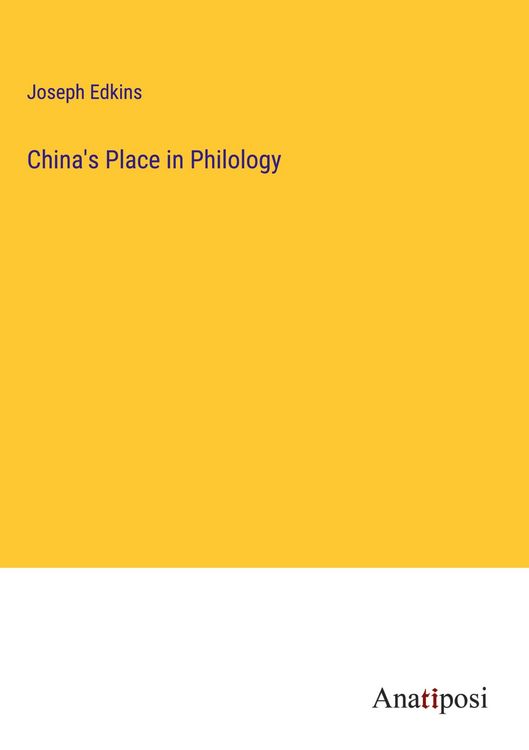 Produktbild: China's Place in Philology